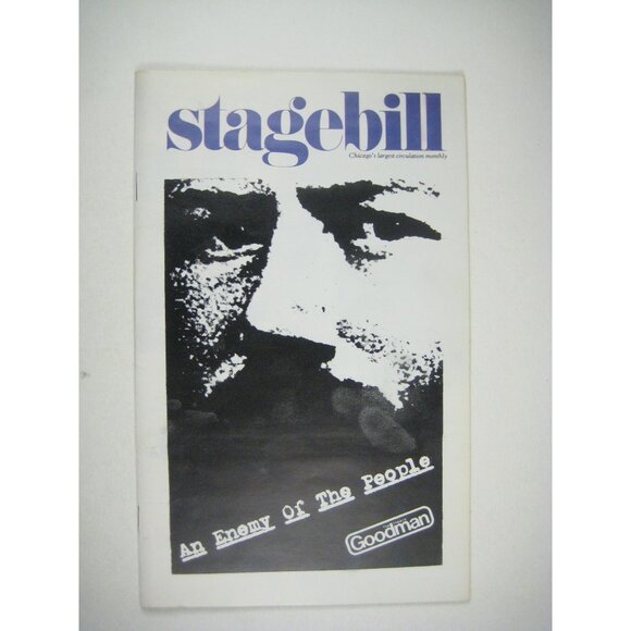 Enemy of the People Stagebill 1980 Henrik Isben Arthur Miller Mosher Goodman - Picture 1 of 6